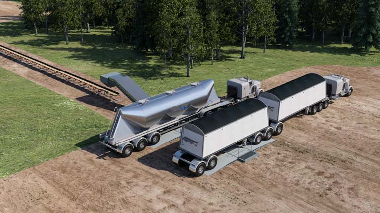 Frac Sand Trucks - Foresite Logistics, Grande Prairie, AB