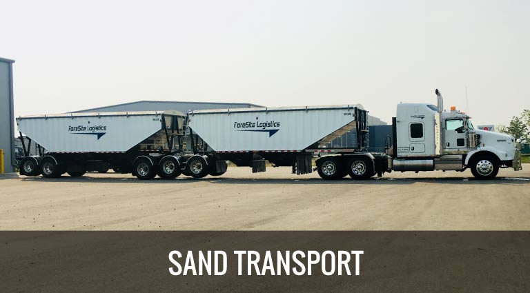 Foresite Logistic sand transport truck